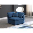 thumbnail image 2 of Meridian Furniture Plush Standard Navy Velvet Modular Corner Chair, 2 of 6