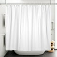 thumbnail image 3 of Lfeey Shower Curtain Waterproof Fabric, Bathroom Decorative Curtains with 14 Hooks, White, 72"x84", 3 of 5