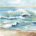 thumbnail image 2 of Robinson, Carol 26x26 White Modern Wood Framed Museum Art Print Titled - Beach Waves, 2 of 4