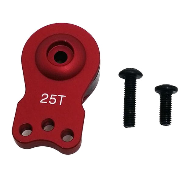 25T cuernos de dirección de aluminio CUTICAT para Axial SCX10 90046 RC Crawler Car rojo
