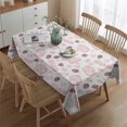 thumbnail image 2 of Red Strawberry Plants Gum White Pattern Rectangle Tablecloth 60"x84",Waterproof Polyester Rectangle Table Cloth, Wipeable Spillproof Polyester Tablecloth for Dining, Camping, Indoor and Outdoor, 2 of 5