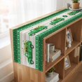 thumbnail image 6 of Table Runners 90 Inches Long Dress Scarves, Saint Patrick's Day Farmhouse Coffee/Dining/Kitchen Table Runner for Living Room, Luck Leaves Car Grey Wooden Plaid 13x90 Inch, 6 of 9
