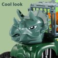 thumbnail image 3 of Coche Transportador De Dinosaurios Para Niños, Juguete Con Dinosaurio De Juguete, Vehículo De Ingeniería Grande, Coche De Tracción Por Fricción, Juego De Coches De Dinosaurios Para Niños Eigraketly FN007277-04, 3 of 6