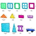 thumbnail image 2 of NEORORMERS 110PCS Magnetic Tiles with 2 Cars, STEM 3D Building Blocks for Kids, 2 of 6