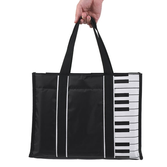 Storage Bag,Cotton With Piano Tote 5mm Tote 5mm Cotton Waterproof Tote Piano Key Pattern With Piano Key Mewmewcat Rusuo Hxber