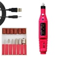 thumbnail image 1 of de uñas eléctrico portátil, de uñas, pulidor de lijadora de de manicura para acrílico, uñas de , pulido roja Baoblaze Pluma de taladro de uñas, 1 of 4