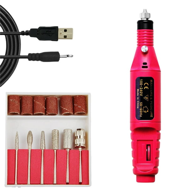 de tadr uñas, USB para quitar uñas, grabad Zulema Pluma de taladro de uñas