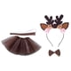thumbnail image 1 of Disfraz de reno, conjunto de tutú, disfraz de ciervo, tocado de cola larga, diadema de animales, accesorios de Cosplay, aro para el pelo para fiesta con flor, 1 of 8