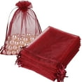thumbnail image 2 of 100PCS Organza Bags for Jewelry Party Wedding Favor Party Festival Candy, Drawstring Organza Gift Jewelry Pouches 3x4 Inch, 2 of 8