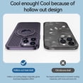 thumbnail image 2 of Magnetic Case New for iPhone 15 Pro Max, Cooling Gaming Kickstand Case Compatible with Wireless Charging Slim Hard PC Anti-Drop Protective Cover (Blue,iPhone 15 Pro), 2 of 7