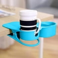 thumbnail image 6 of Drink Cup Holder, 2-in-1 Desk Cup and Pen Holder, Desk Drink Holder Clip Chair Cup Holder with Clip Cup Clip Holder for Water Drink Beverage Soda Coffee Mug (Blue), 6 of 7