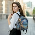 thumbnail image 6 of FORMRS Mini Backpack Purse for Women Travel Daypack Casual Shoulder Bag, Crystal Moon, 6 of 7