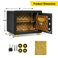 thumbnail image 3 of Costway 1.0 Cu Ft Electronic Digital Security Safe Box W/ Keypad & Key for Home Office, 3 of 10