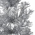 thumbnail image 5 of vidaXL Slim Artificial Half Christmas Tree with Stand Silver 240 cm, 5 of 5