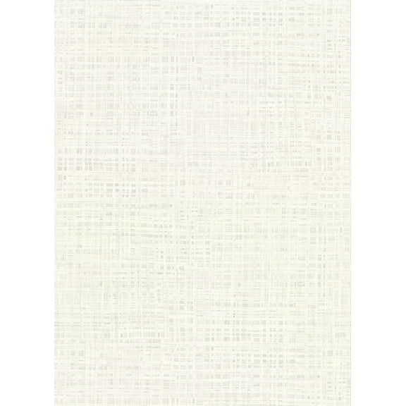 Warner Montgomery White Faux Grasscloth Wallpaper, 27-in by 27-ft, 60.8 sq. ft
