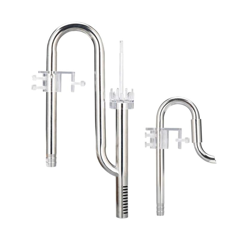 Aquarium Stainless Steel Skimmer Lily Pipes Inflow and Outflow with