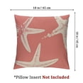 thumbnail image 4 of Orange Starfish Pillow Covers  Coastal Throw Pillows Summer Nautical Ocean Theme Decorations Beach Pillowcase  Outdoor Decor Farmhouse Cushion Case for Couch Sofa Bed, 4 of 7