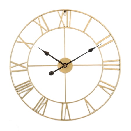DESIGNICE 2026 New Wall Clock Elegant Roman Numeral Design Bathroom Clock Iron Craftsmanship with Smooth Finish Small Wall Clock Style6 for Bathroom Living Room Bedroom Office Hallway