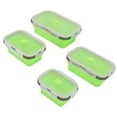 thumbnail image 4 of 4pcs Boîte à Bento en Silicone Boîte à Lunch, Récipient de Stockage de Nourriture Preuve de Fuite Boîte à Lunch Portable Pliable, 4 of 8
