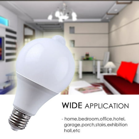 Motion Sensor Light Bulb 9w 810lumens E27 Base Pir Led Motion Sensor Light Bulb 9w 810lumens E27 Base Pir Led With Dusk