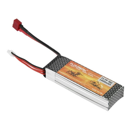 FLOUREON 3S 11.1V 30C 1800mAh Lipo RC Battery Deans for RC Helicopter RC Airplane RC (Best 3s Lipo Battery For Slash)