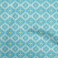 thumbnail image 1 of oneOone Polyester Spandex Light Blue Fabric Asian Ikat Craft Projects Decor Fabric Printed By The Yard 56 Inch Wide, 1 of 4