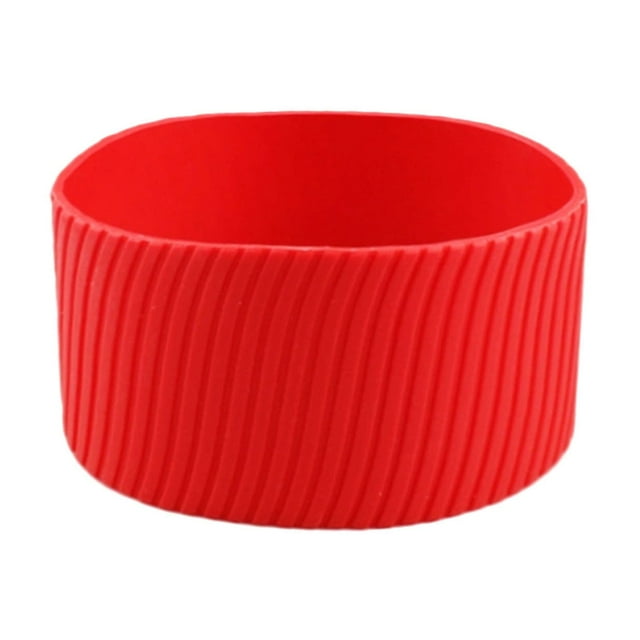 Manchon en Silicone Réutilisable Résistant à la Chaleur Étui de Protection Isolé pour Tasses à Café en Verre Cadeau Coloré pour les Amateurs de Café