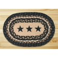 thumbnail image 1 of Black Stars Printed Oval Swatch, 1 of 1