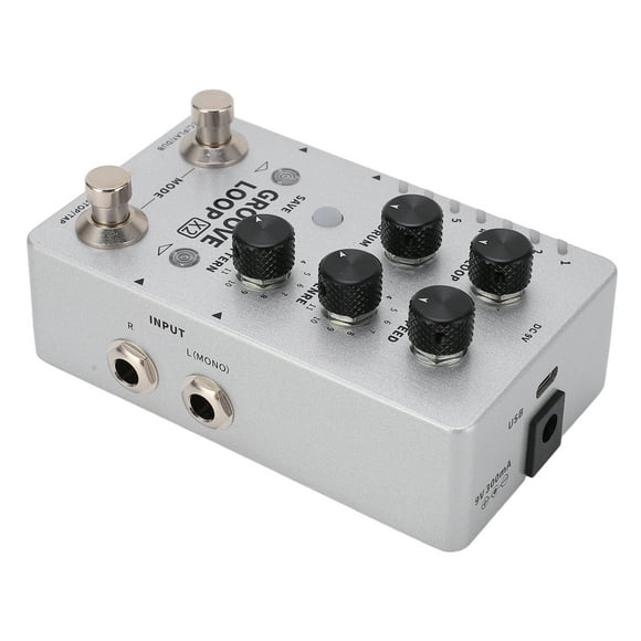 Drum Machine Pedal, Phrase Effect 1/4in Mono Audio Interface For Audio Equipments US Plug 100-240V