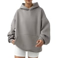 thumbnail image 2 of IMENGL Hoodies oversized sweatshirts pullover, Gray M, Size M-XL, 2 of 7