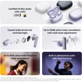 thumbnail image 6 of Xiaomi Redmi Buds 6 Pro, True-to-Life Audio, Hi-Res Audio with coaxial Dual Drivers, LDAC, Up to 55dB Active Noise Cancellation, Compatible with Android iPhone and Bluetooth Device (Lavender Purple), 6 of 7