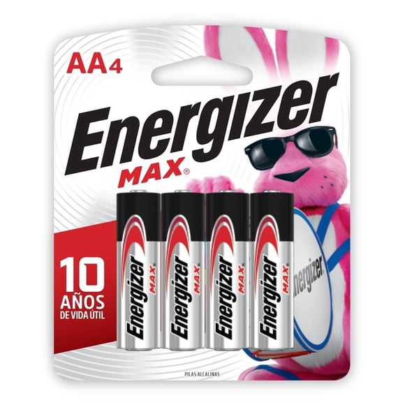 Pilas alcalinas Energizer Max AA E000021000 4 pzas