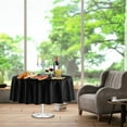 thumbnail image 2 of 2 Pack Black Round Tablecloth 84 Inch Round Plastic Table Cloth Waterproof Disposable Round Table Cover for Party Birthday Camping Picnic Baby Shower, 2 of 5
