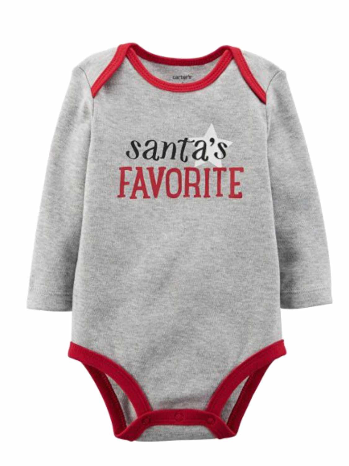 Carter/'s Baby Santa/'s Little Helper Grey Christmas Outfit Multi Sizes Unisex NWT