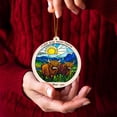 thumbnail image 4 of Highland Cattle Stained Glass Suncatcher Ornament – Ornament Gift for Family, Friends, Men & Women, Christmas 2025 Keepsake, 4 of 6