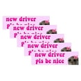 thumbnail image 1 of BQLQBQLQ Nice Driver Car Sticker,New Driver Please Be Nice, Funny Meme Sticker,Self Adhesive Learner Driver Sticker, Funny Meme Sticker, New Driver Sticker for Car, Student Driver Sticker for Car, 1 of 1