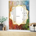 thumbnail image 4 of DESIGN ART Designart 'Board Stained Abstract Art' Modern Mirror - Frameless Contemporary Printed Wall Mirror 27.5in.x39.5in., 4 of 5