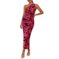 thumbnail image 1 of Vestido PRETTYGARDEN Ajustado de Un Hombro con Fruncido Morado XL, 1 of 6