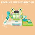 thumbnail image 3 of Plastic Cash Register Supermarket Toy Set with Scanner Calculator Realistic Food Kid Pretend Play Supermarket Toy Gift, 3 of 4