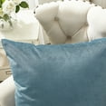 thumbnail image 4 of Home Soft Things Milliken Plush Throw Pillow Covers 2 Piece Set - Orion Blue - 26" x 26", 4 of 4