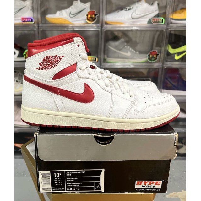 Ni - ke Men's Air Jordan 1 Retro High- Do The Right Thing-White / Red-2009 Sz 10.5