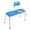 Blue, variant on Bath Transfer Bench Chair with CUTOUT Deluxe ALL-ACCESS for Tub and Shower Transfers