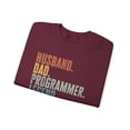 thumbnail image 3 of Programmer Husband Dad Sweatshirt Gifts Crew Neck Shirt Long Sleeve Unisex, 3 of 5