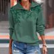 thumbnail image 1 of Puntoco Mujeres Moda Casual tops Manga Larga Impreso Cuello Alto Suelto Cremallera Pullover Sudaderas Puntoco Puntoco-264, 1 of 6