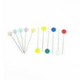 thumbnail image 3 of ”100Pcs Plastic Flat Head Straight Quilting Mixed Color DIY Sewing Needles  Light Color Flower”, 3 of 9