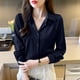 thumbnail image 5 of Fashion elegant satin shirts solid color ladies shirts causal Women's Blouses Spring Long Sleeve Shirts Tops Blusas Mujer, 5 of 5