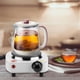 thumbnail image 2 of Estufa eléctrica pequeña de 500 W, mini estufa eléctrica portátil de 500 W para cocina de té y café, quemador de placa de calefacción individual con enchufe, 2 of 5