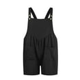 thumbnail image 6 of aidice Overalls for Women Summer Casual Adjustable Strap Button Loose Shorts Jumpsuits with Pockets, 6 of 7