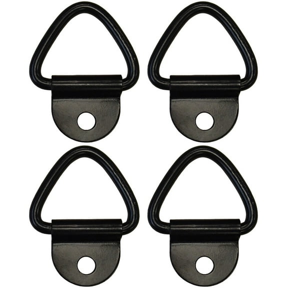 RAParts (4) 1/4" Steel D Ring Truck Trailer Motorcycle ATV Rope Chain Tie Down 2,400#