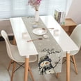 thumbnail image 3 of Grey Snowman Snowflake Christmas Table Runner, Seasonal Winter Kitchen Dining Table Decorations for Home Party Decor 13 x 72 Inches, 3 of 5